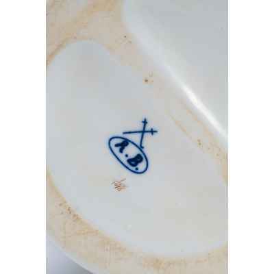 Ваза для фруктов Игра, фарфор роспись Н- 25,7 см. Германия. XX век