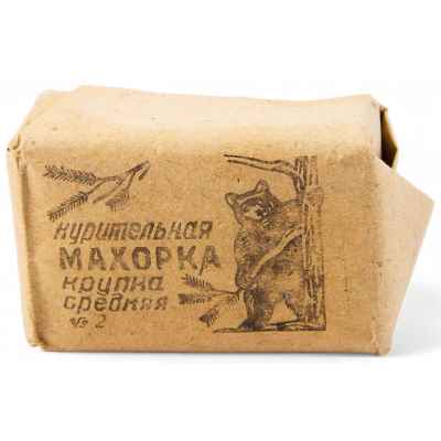 Упаковка средней курительной крупки № 2 1950-60 гг. 4,3x7,5 см. Табачная фабрика им. В.И. Ленина, г. Ярославль 1950-1960 гг