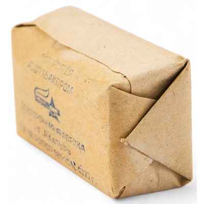 Упаковка курительной крупки СССР 1950-60 гг. 4,7x7,5 см. СССР 1950-1960 гг