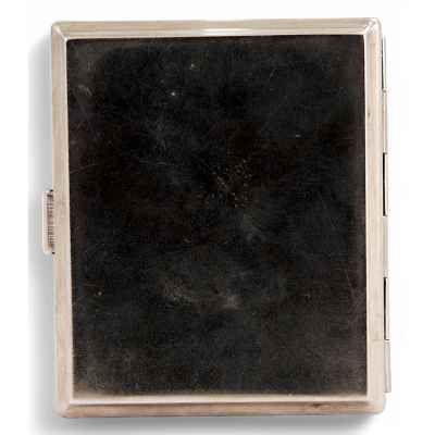 Портсигар Звезда Серп и Молот металл, 9,5x8,2 см. СССР 