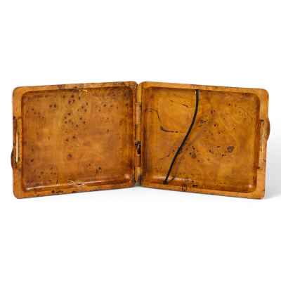 Портсигар кап, резьба, Вятская губерния Российская империя нач. ХХ в. 11,2 x 9 см  Начало XX века