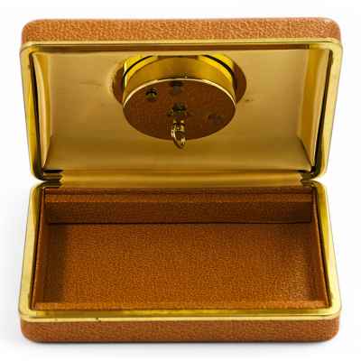 Сигарная коробка с часами ГДР 1970 - 80-гг