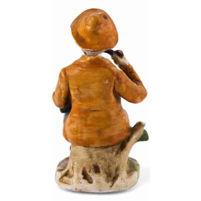 Скульптура Курильщик бисквит Германия пер. пол. ХХ в.  Н-13,5 см. Германия. первая половина ХХ века