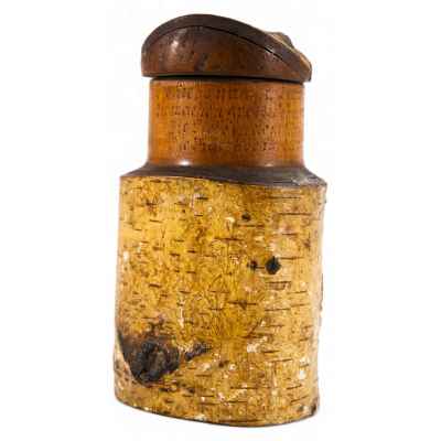 Деревянная Пивная кружка дерево, резьба, шлифовка, выжигание, роспись, лакировка Германия 1911 г. 19,1x14,5 см. Германия 1911