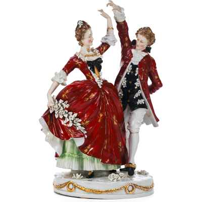 Скульптура Танец фарфор Аккерман и Фритц (Ackerman & Fritze) Германия 1908-38 гг. Н-29,5 см. Фолькштедт. Германия 1908-1938 гг