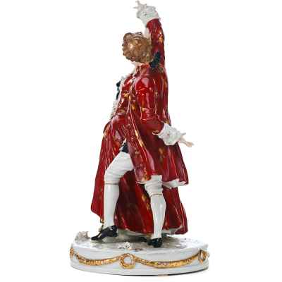 Скульптура Танец фарфор Аккерман и Фритц (Ackerman & Fritze) Германия 1908-38 гг. Н-29,5 см. Фолькштедт. Германия 1908-1938 гг