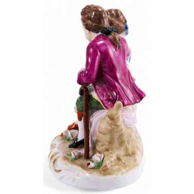 Статуэтка Пасторальная сценка фарфор, CDC Европа кон. ХХ в. 14,3x15,8 см. Европа Середина XX века