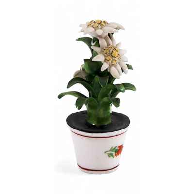 Скульптура Цветы в горшке фарфор, Reutter Porzellan Германия ХХ в. Н-7 см. Европа ХХ век