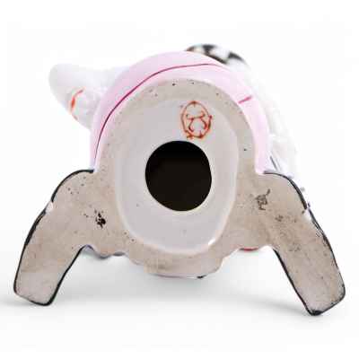 Скульптура Клоун О. Попов с олимпийским мишкой фарфор, Коростень кон. ХХ в. Н-19 см. Коростенский фарфоровый завод конец XX начало XXI вв