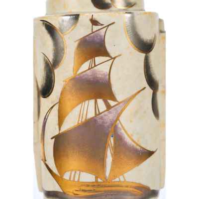 Ваза «Парусник» Бельгия. 1920-1930 гг