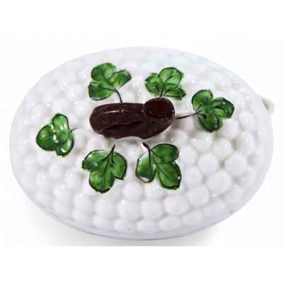 Масленка Виноград Т-во М. С.Кузнецова Дмитровский ф. з. Вербилки кон. XIX в. - нач. ХХ в. Дмитровский фарфоровый завод (Вербилки) конец XIX— начало XX вв