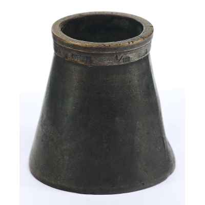 Мерка Клепацкий Кунгур 1/100 ведра латунь РИ 1875 г. г. Н-6,7 см. Кунгур 1875