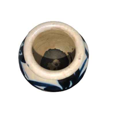 Ваза фаянс, роспись подглазурная Китай нач. XIX в. 9,5x8,5 см. Китай начало XIX в