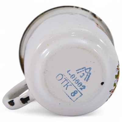 Кружка 40 лет победы в ВОВ сталль, эмаль Лысьвинский м. з. СССР 1985 г. Н-10,7 см. СССР 1985