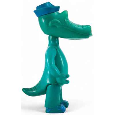 Игрушка Крокодил Гена зелёный  п. о. Вятка г. Киров  СССР 1970 гг. Н-39,5 см. г. Киров. Производственное объединение Вятка 1970 гг