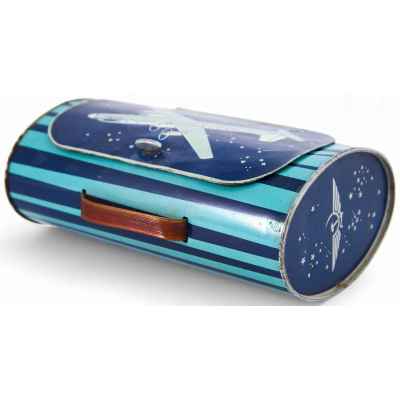 Сумка детская ланчбокс Ил-18 металл, ЭССР 1961 г. 13x21,1 см. Эстонская ССР 1961