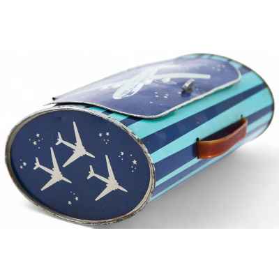 Сумка детская ланчбокс Ил-18 металл, ЭССР 1961 г. 13x21,1 см. Эстонская ССР 1961