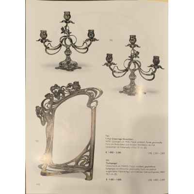 Зеркало в стиле ар-нуво Европа Начало XX века