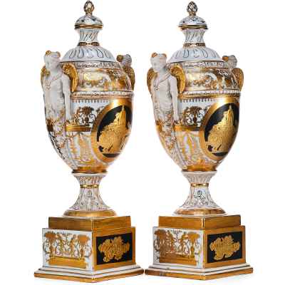 Парные вазы «Грации» Европа XX век