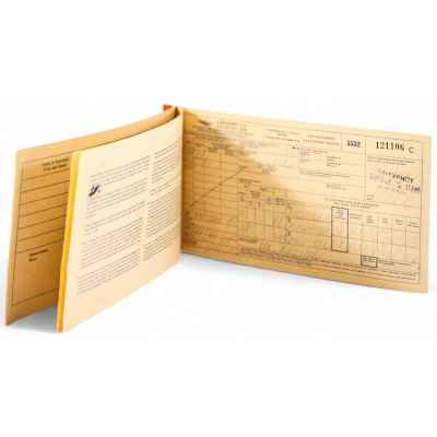 Пассажирский билет Аэрофлота Москва - Гавана - Москва 1963 г. СССР 1963