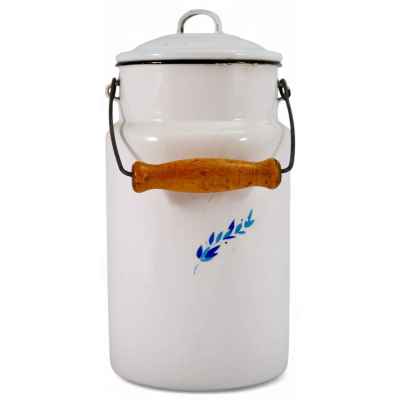 Бидон Юбилейный 50 лет ЛМЗ сталь, эмаль Лысьва СССР 1963 г. Н-28 см. СССР. Лысьвинский металлургический завод 1963