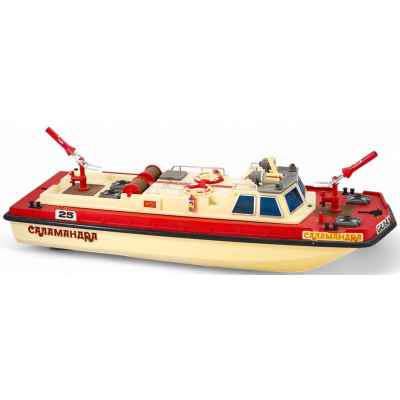 Игрушечная модель катера пожарной службы Саламандра пластмасса НИИ АП СССР 1970-80-е гг. СССР 1980 гг
