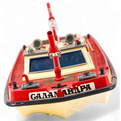 Игрушечная модель катера пожарной службы Саламандра пластмасса НИИ АП СССР 1970-80-е гг. СССР 1980 гг