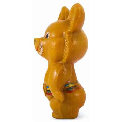 Игрушка Олимпийский мишка, пластмасса ф-ка Росигрушка г. Рославль СССР 1980 г. Н-20 см. город Рославль. Фабрика “Росигрушка” 1980