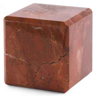 Пресс-папье Куб уральская яшма з-д Русские самоцветы Свердловск СССР 1970 г. 4,5х4,5 см. Урал 1970