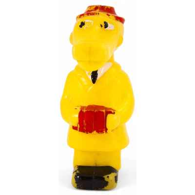 Игрушка Крокодил Гена пластмасса, п. о. Вятка г. Киров СССР 1970-гг. Н-19 см. г. Киров. Производственное объединение Вятка 1970-гг