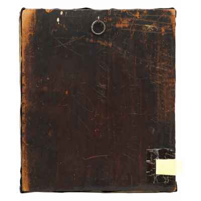 Икона в окладе Богоматерь Казанская масло, латунь, кон. XIX в. 31x26,3x2,9 см.  Конец XIX века