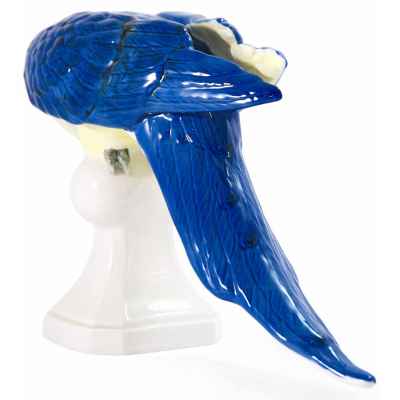 Попугай Голубой ара фарфор, Royal Dux Чехия кон. ХХ в. 40х21,5 см. Чехословакия 1946-1990 гг