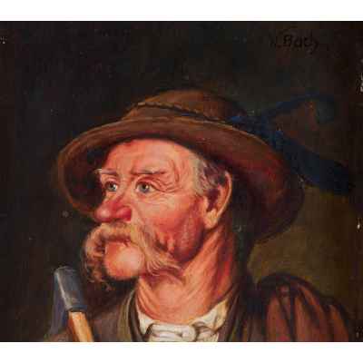 Портрет крестьянина с топориком Германия первая четверть ХХ века