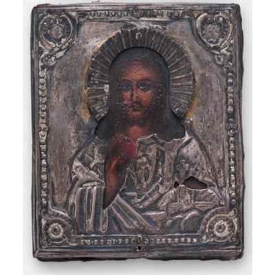 около 1861 г. Икона Господь Вседержитель Москва около 1861 г