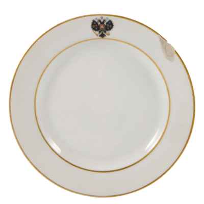 Тарелка ИФЗ из сервиза Александра III с гербом 2 1893 ИФЗ 1912