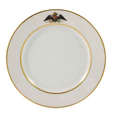 Тарелка ИФЗ из сервиза Гатчинского Дворца 1909 ИФЗ 1909