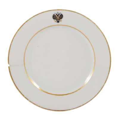 Тарелка ИФЗ с гербом коронационная 1893 г ИФЗ 1893