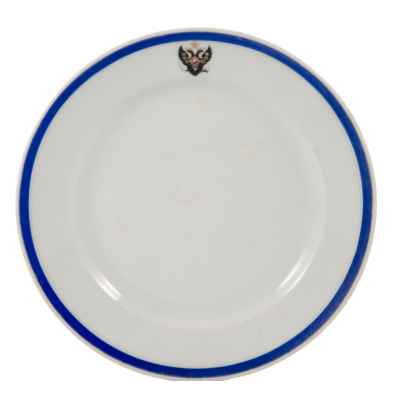 Тарелка из Царскосельского дворца 1909 г Императорский Фарфоровый Завод 1909