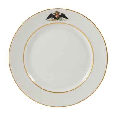 Тарелка из Сервиза Гатчинского Дворца 1909 г Императорский Фарфоровый Завод 1919