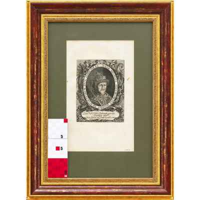 Эстамп. Портрет царя Михаила Фёдоровича  около 1656 г