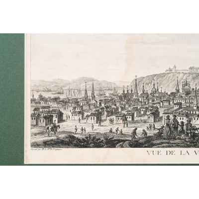 Вид города Тобольска, автор Шарль де Леспинас.  1770 -гг