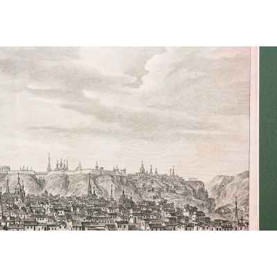 Вид города Тобольска, автор Шарль де Леспинас.  1770 -гг