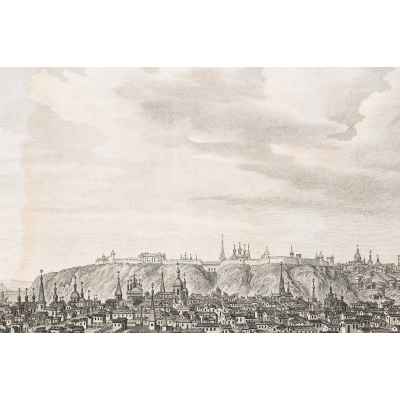 Вид города Тобольска, автор Шарль де Леспинас.  1770 -гг