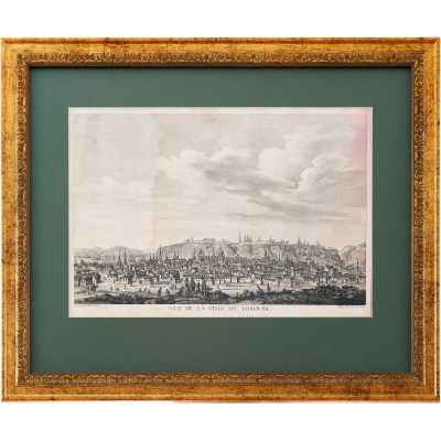 Вид города Тобольска, автор Шарль де Леспинас.  1770 -гг