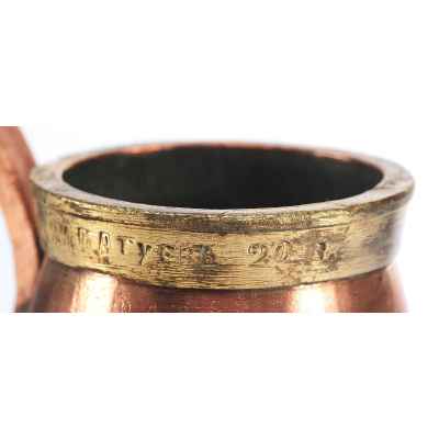 Мерка с ручкой Я. И. Батуев Пермь 1/20 ведра, медь 1894 г.  