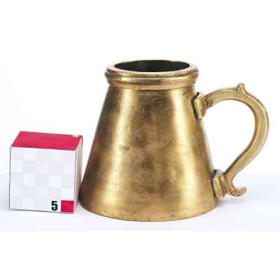 Мерка с ручкой Тула 1/20 ведра полуштоф латунь нач. ХХ в.  