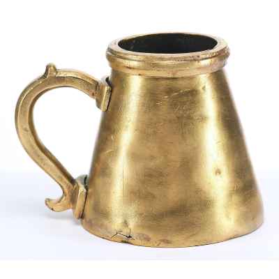 Мерка с ручкой Тула 1/20 ведра полуштоф латунь нач. ХХ в.  