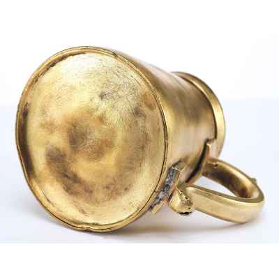 Мерка с ручкой Тула 1/20 ведра полуштоф латунь нач. ХХ в.  