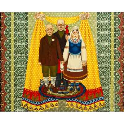 Языков А. И. Три имени холст, масло Екатеринбург 1990-2004 гг. 65x80 см. Екатеринбург 1990-2004 гг