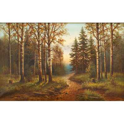 Осень в лесу  1910